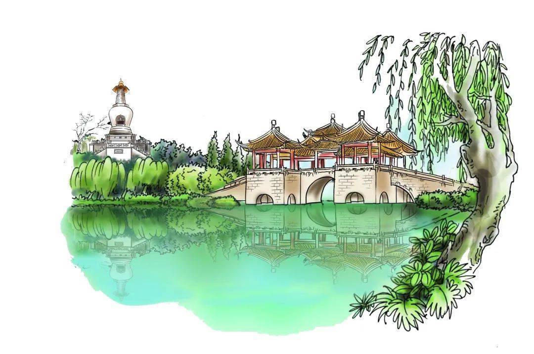 扬州古运河画图片