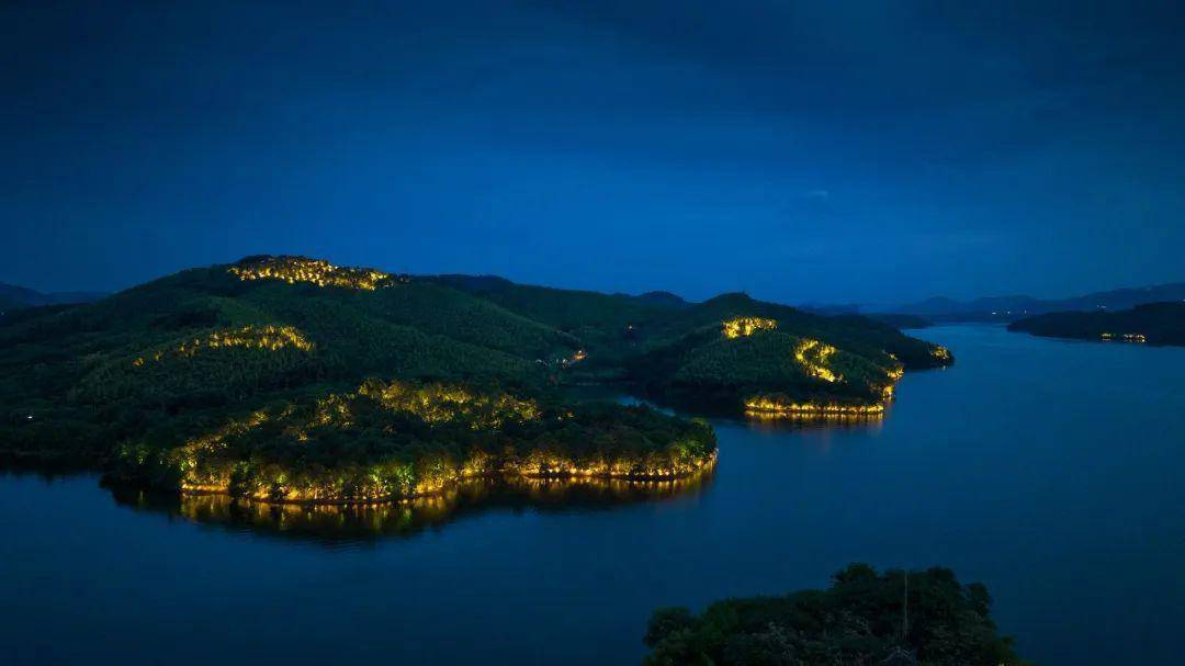 天目传情光为笔,溧阳天目湖夜游画廊亮化 | a · 分享_山水_山体_夜景