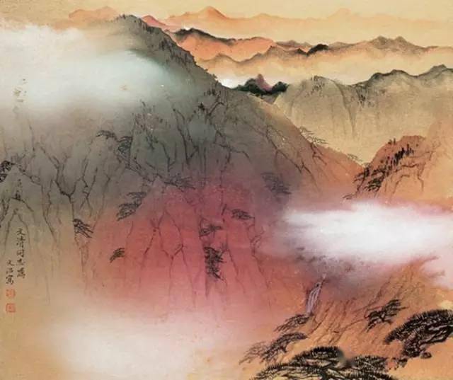 国画大师宋文治泼墨泼彩山水画,让人沉醉!_笔墨_画风_视频