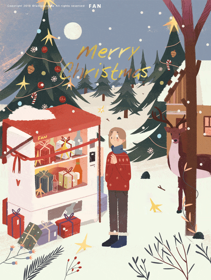 图片来自站酷@饭太稀fan一位来自中国的插画家饭太稀