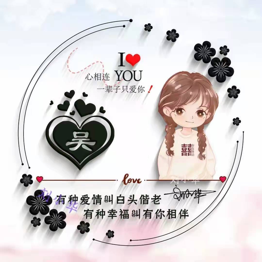 2023您该换微信头像了,45张3d简约情侣姓氏谐音梗头像,有你的吗?