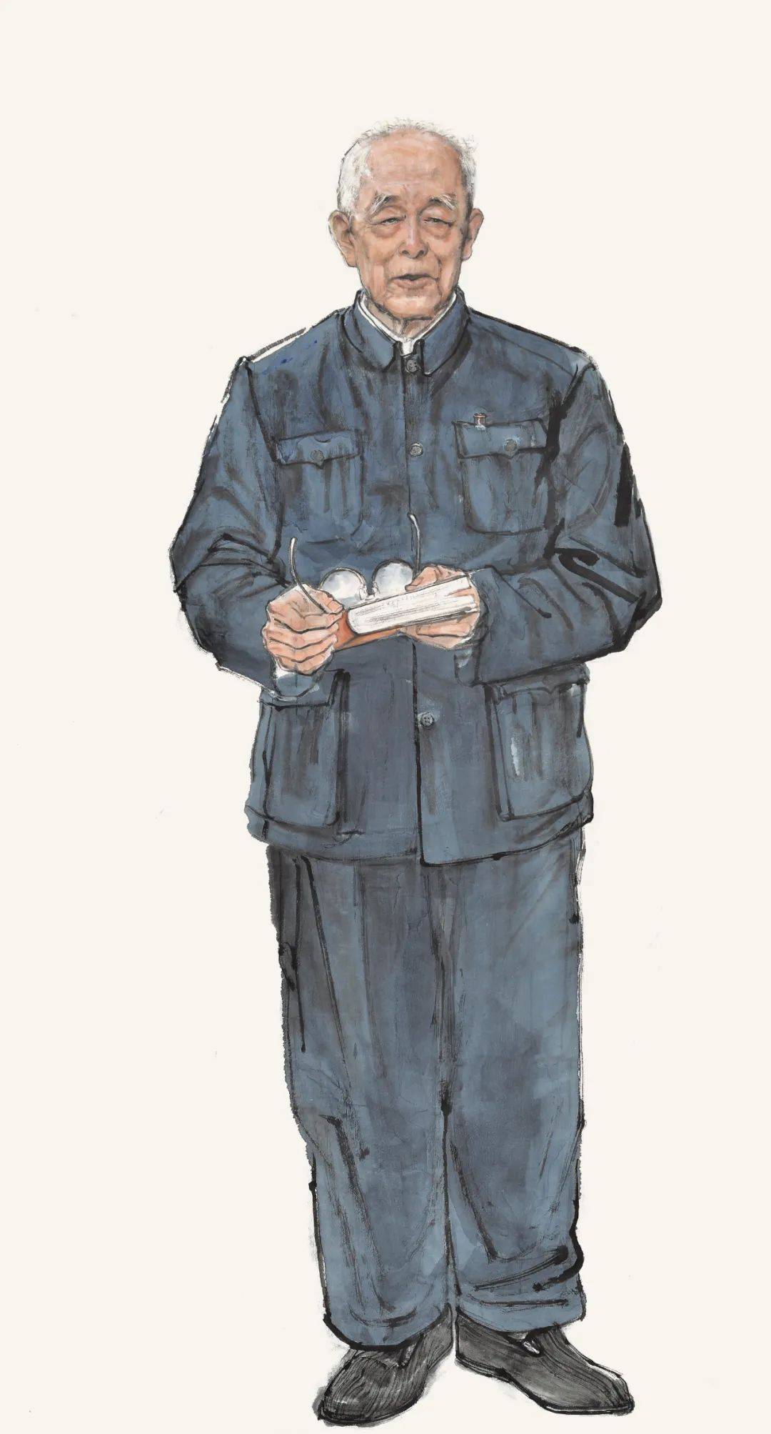 季羡林先生像 作者:黄华三,高毅黄华三创作感言:执画笔积极投身文艺