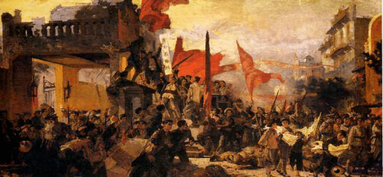 俄国的政治,经济受到了严重打击,社会矛盾尖锐,二月革命后,出现了资产