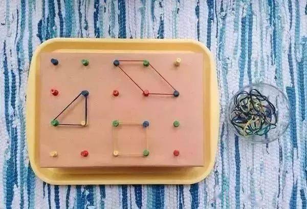 幼儿园几何皮筋教学_幼儿园颜色配对游戏_幼儿园教具制作方法