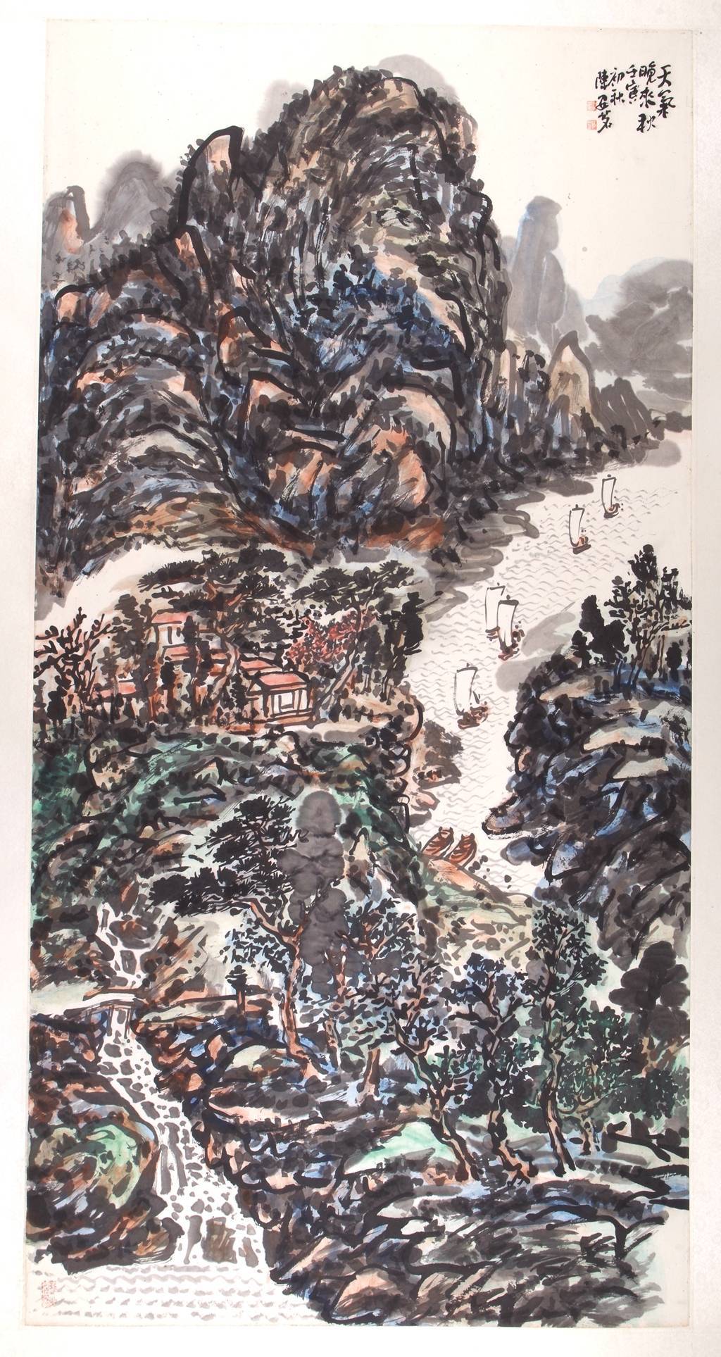 【每周画题】陈安茗山川画(035) 雨窗短文