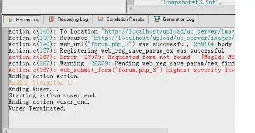 LoadRunner常见错误代码及问题原因