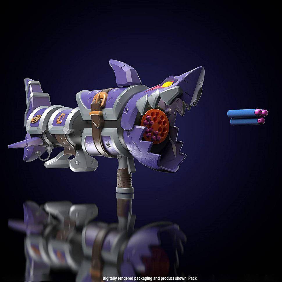 《英雄联盟》联动nerf 推出金克斯鱼骨火箭筒_玩具_火箭发射器_官方