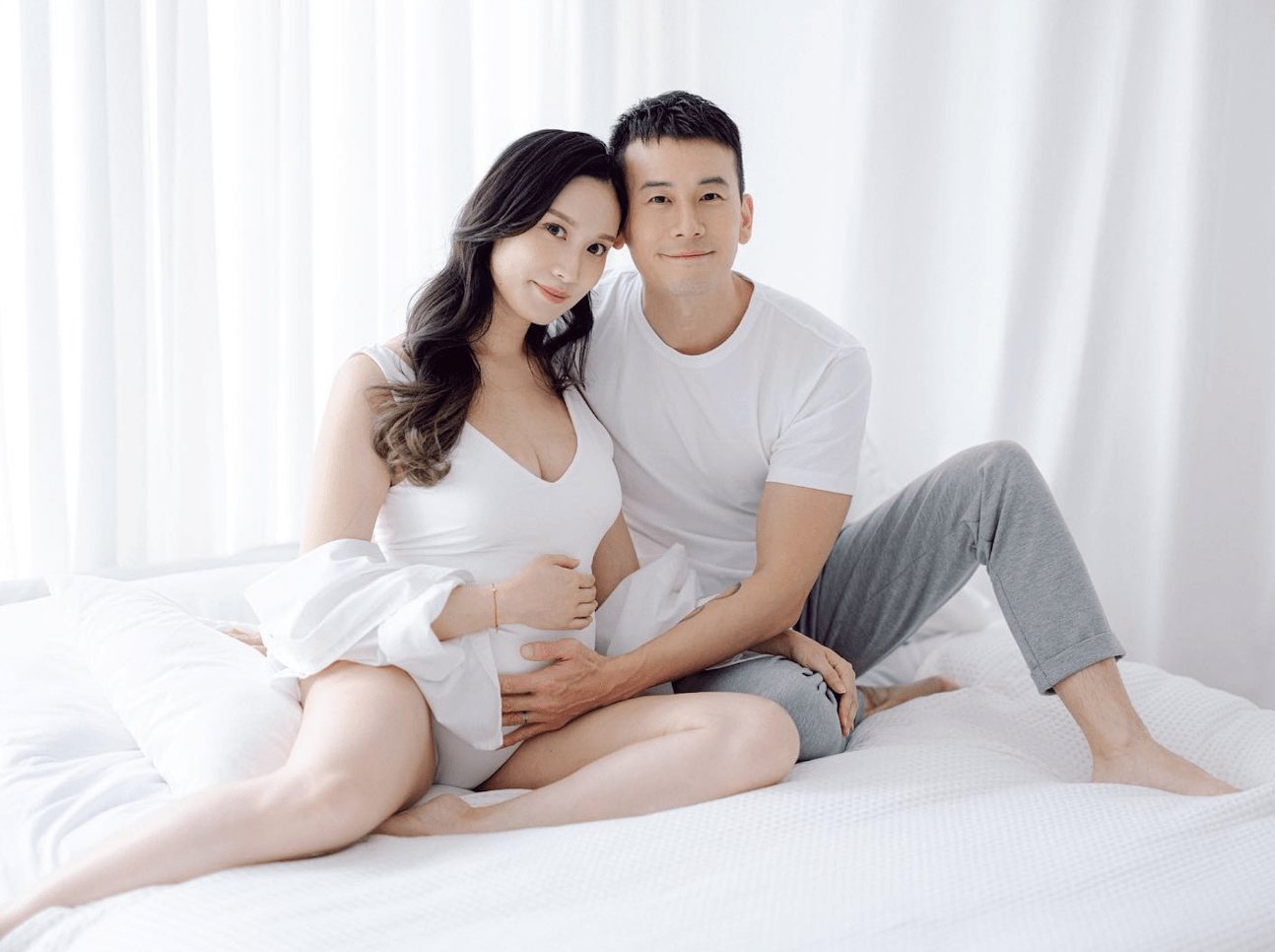 怀胎9个月仍保持顶级身材,结婚五年首胎怀女_陈宇琛_林佑蔚_妻子