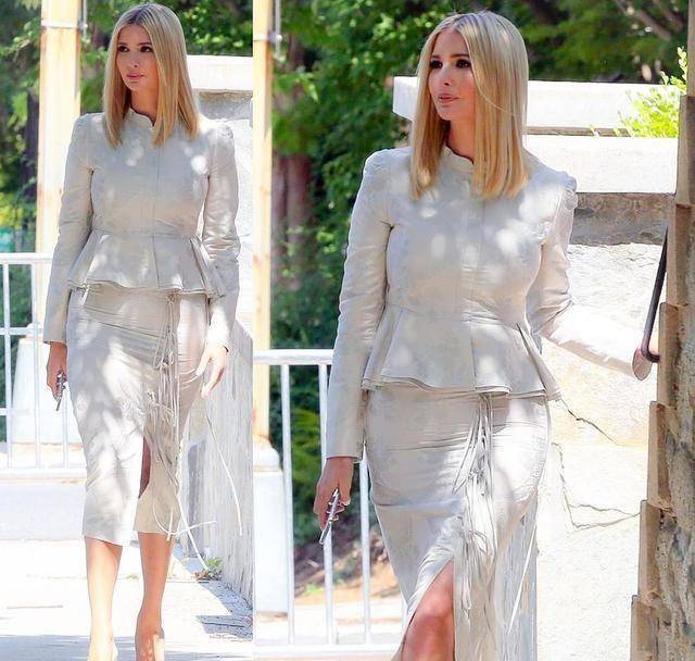 伊万卡穿中国风也翻车,一身改良唐装却勒出水桶腰,至少显胖10斤_时尚