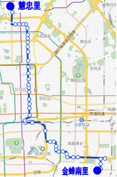 北京4路公交车路线图图片