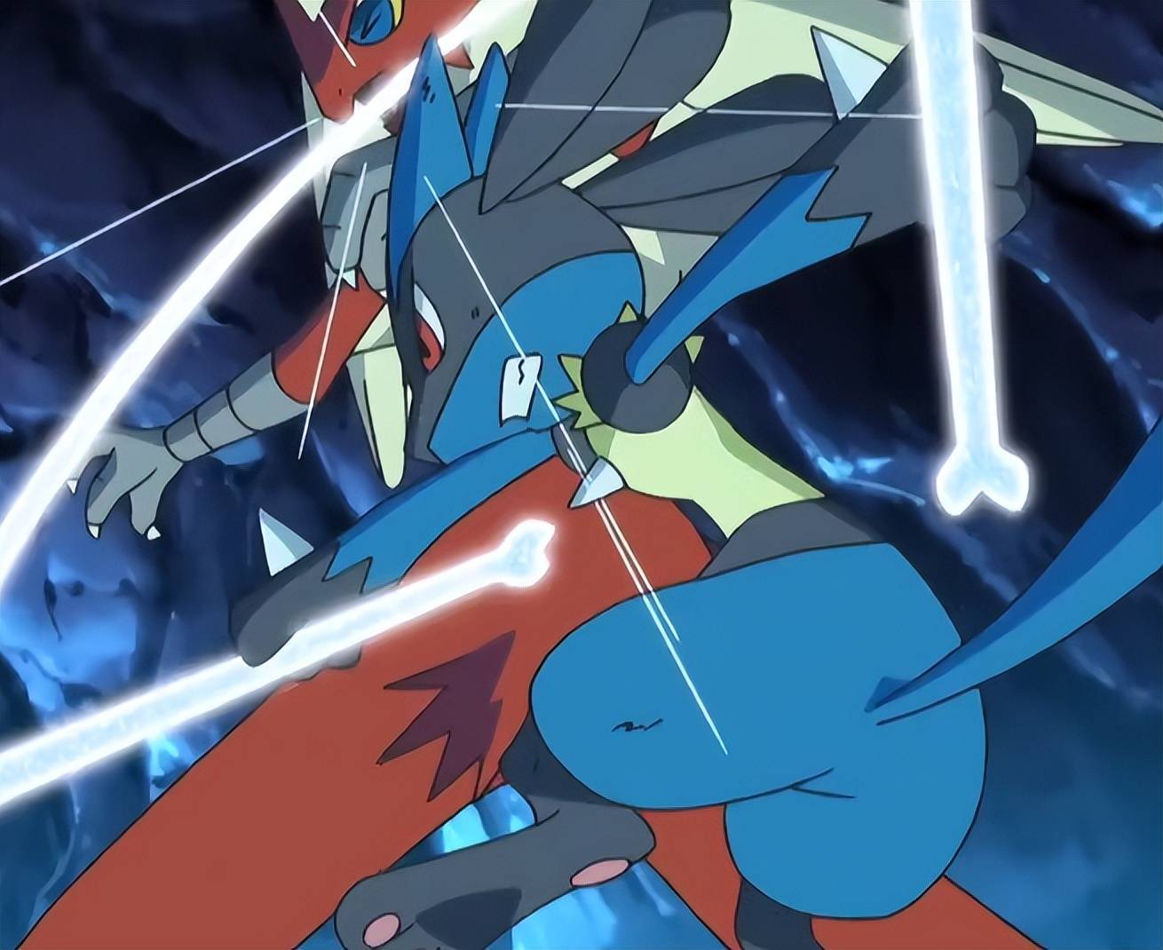 《宝可梦》寻找mega进化石,动画中路卡利欧和火焰鸡的对战!