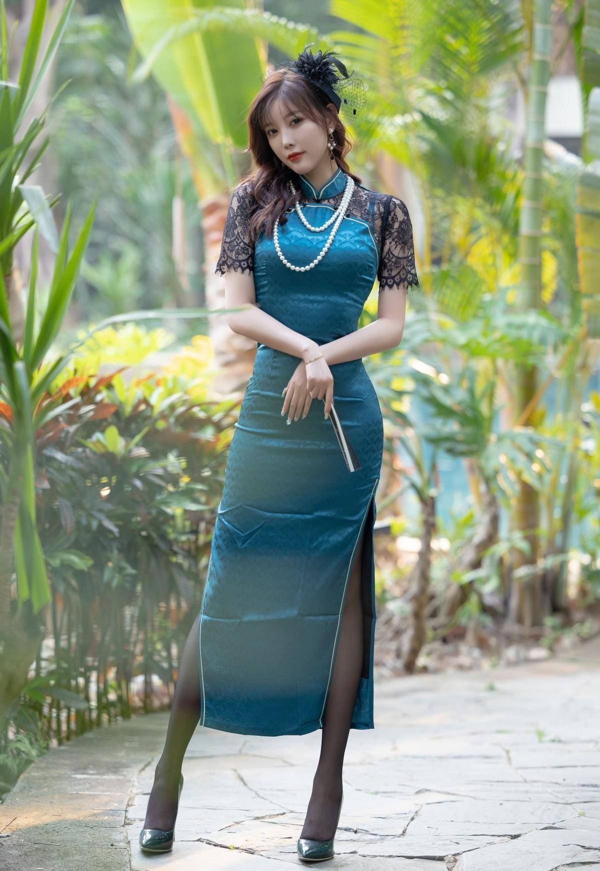 旗袍搭配高跟鞋, 弥漫出优雅气质, 倾国倾城_时尚_魅力_女性