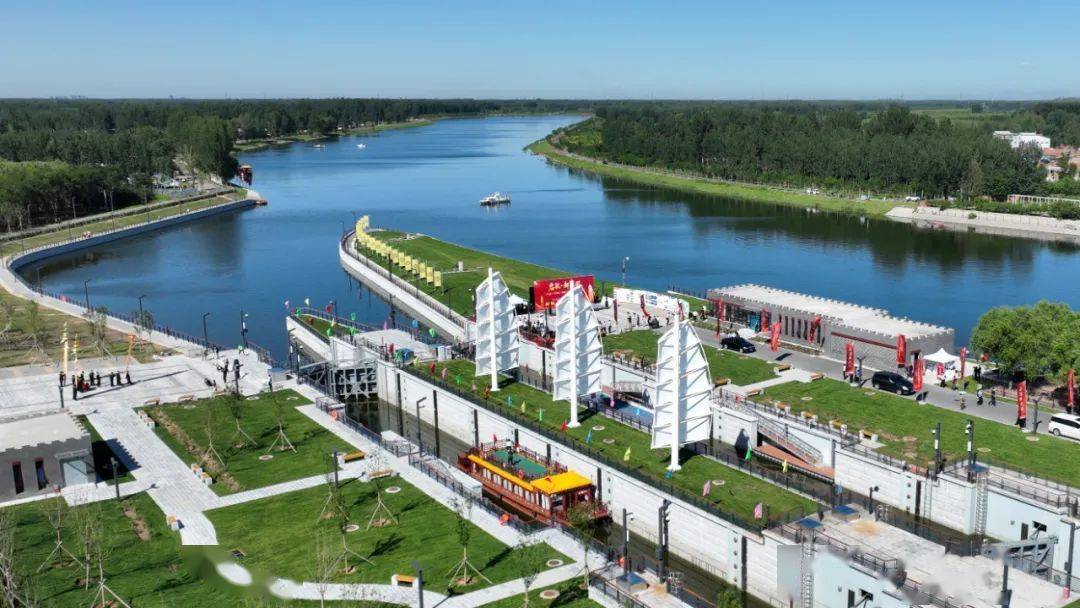 北运河风光无限_香河_游船_游客