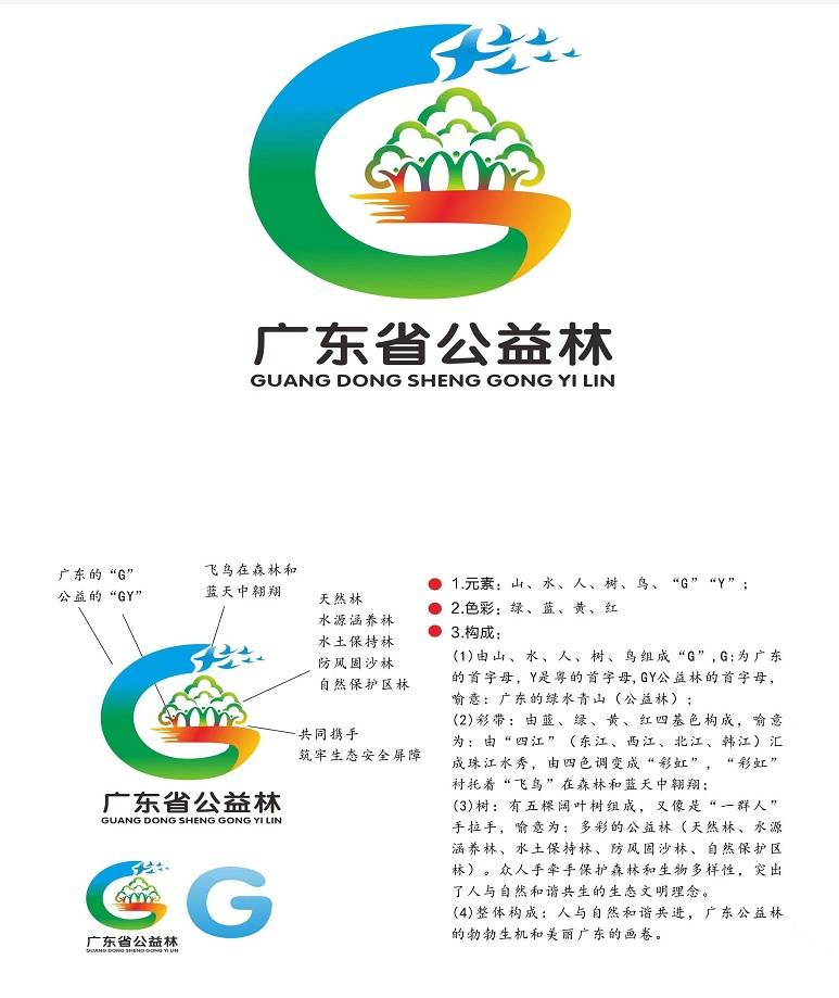 获奖名单出炉！2022年广东省公益林LOGO设计大赛结果公布_森林_作品_示范区