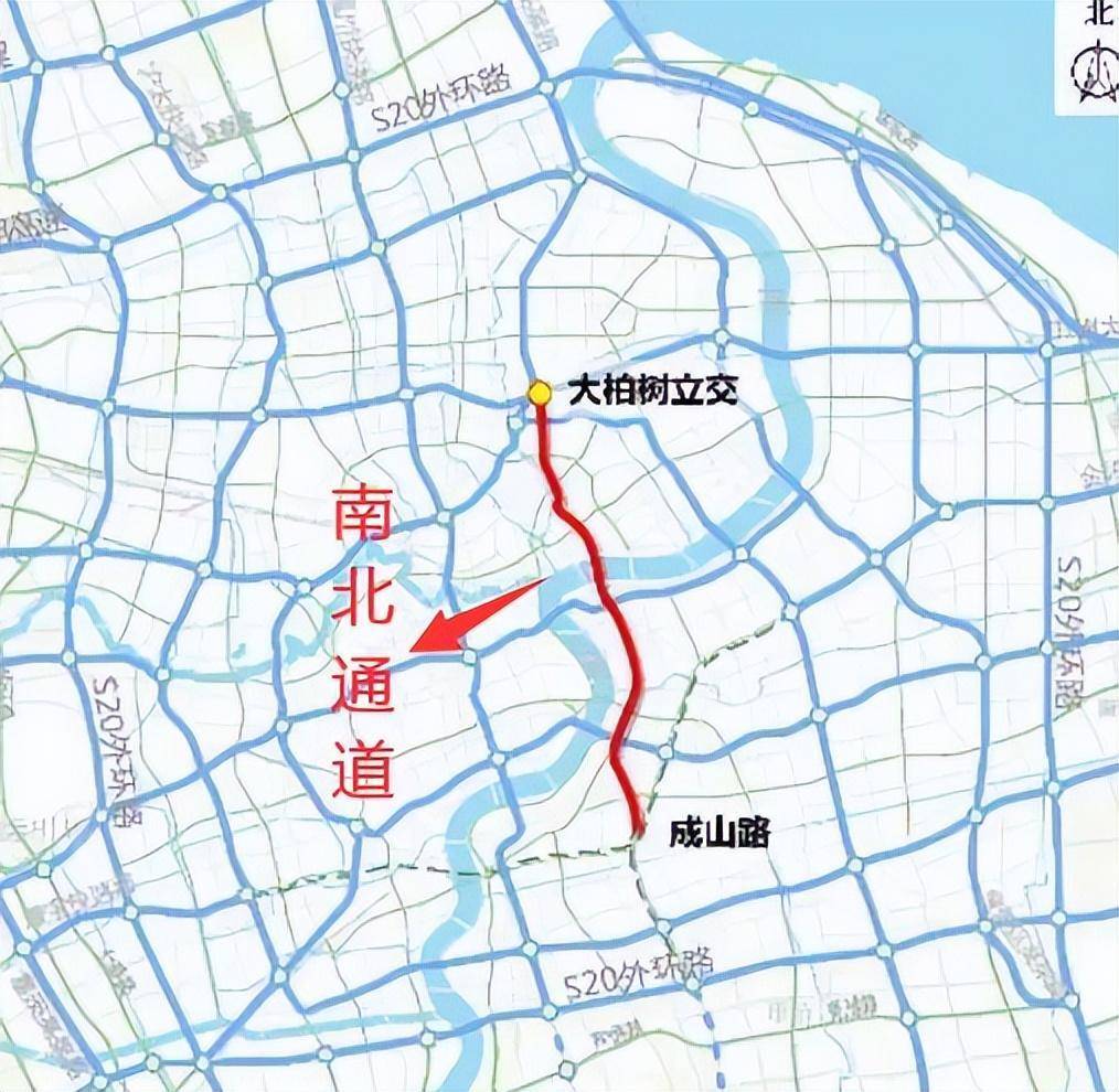 上海这条东西通道长19.