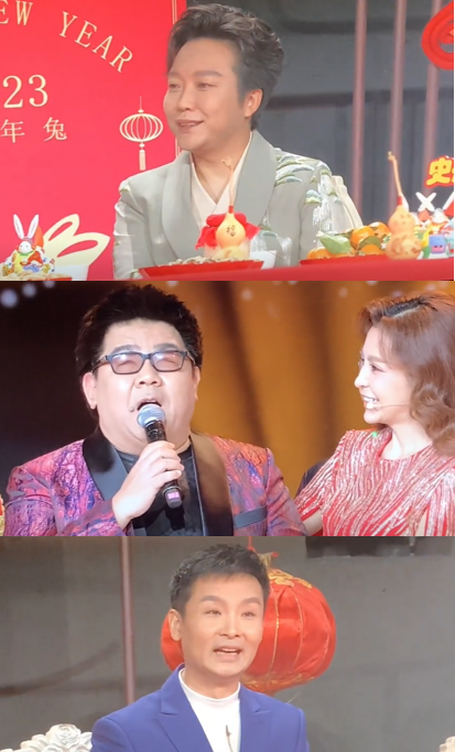 李明启被簇拥,盲人歌手杨光罕露面_舞台_穿着_家人