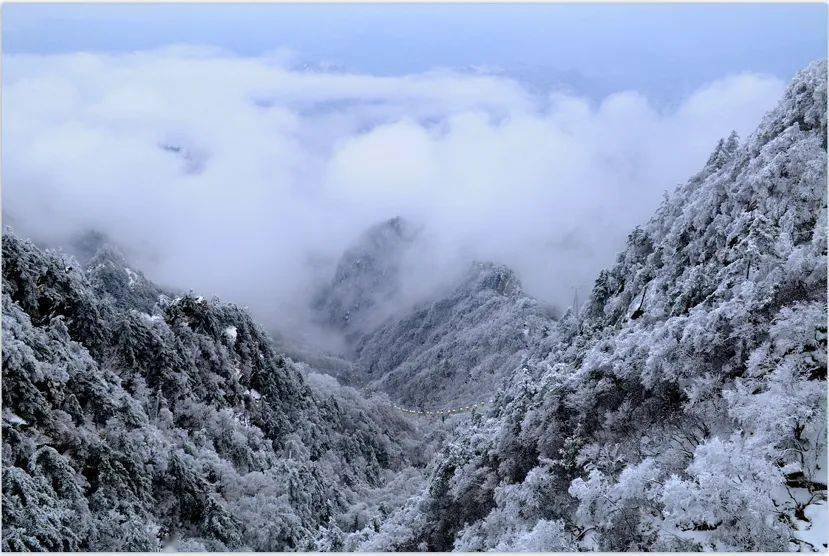 尧山雪景图片