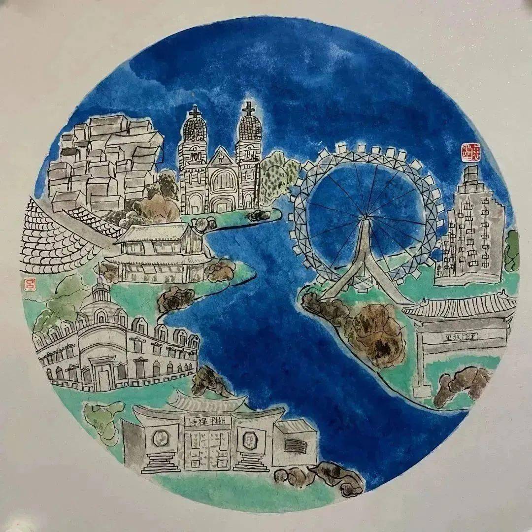 【艺韵和美】情融笔尖 绘美津城_天津_家乡_津沽