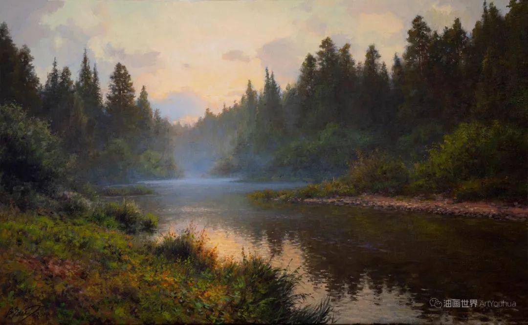 画家瓦迪姆·扎伊努林美丽的荒野风景油画作品欣赏_最好的_艺术_微信