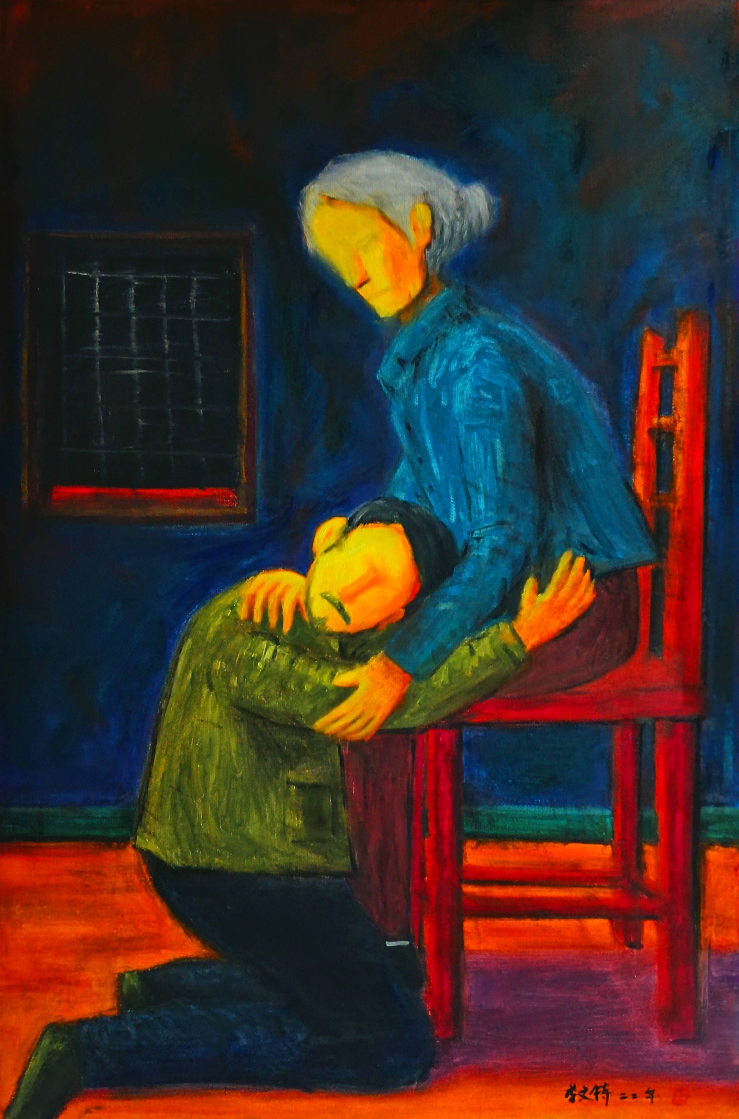 中国心理学,哲学,社会学抽象艺术家李文特作品赏析_上图_油画_色彩