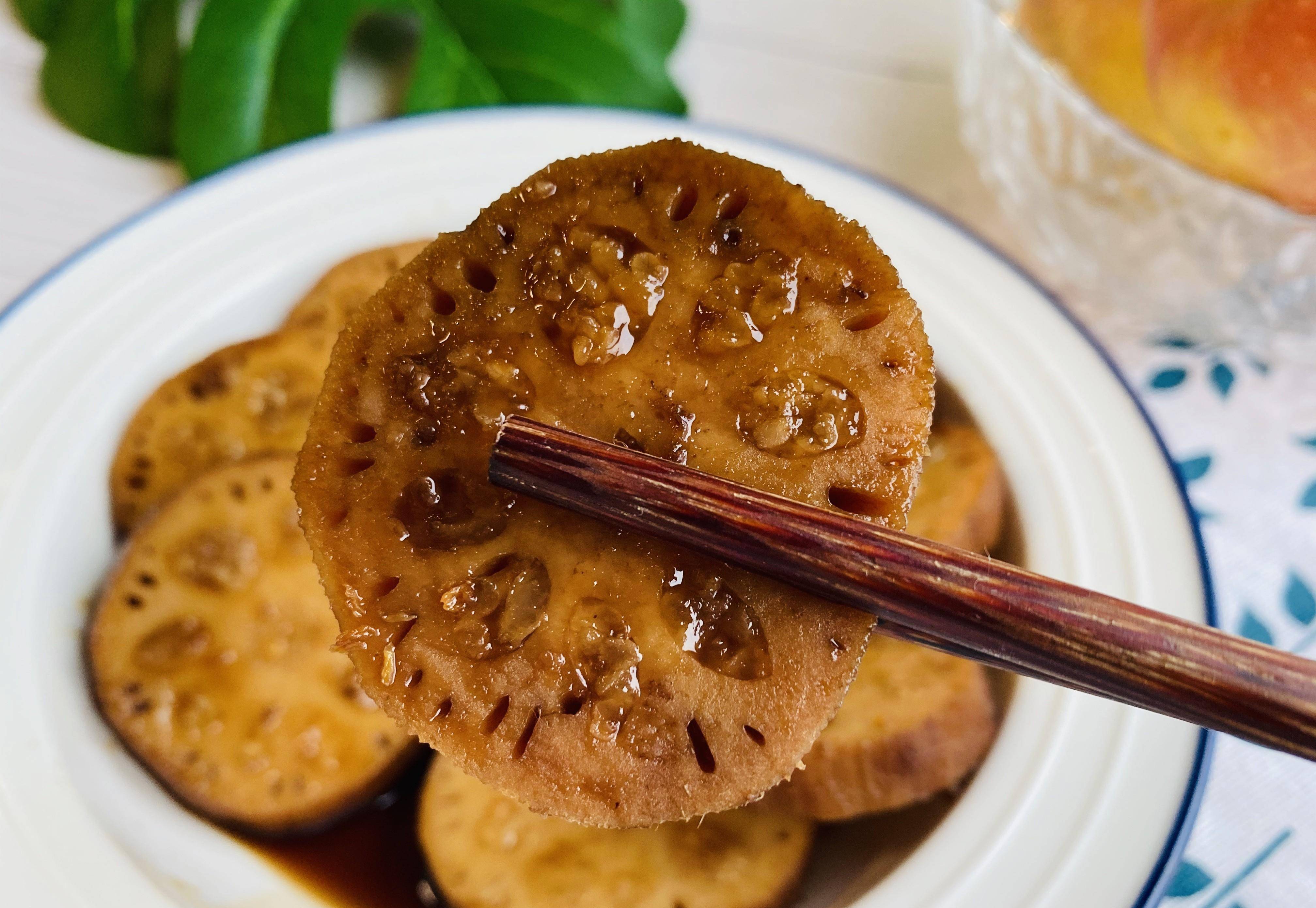 在家就能做的红糖糯米莲藕,香甜软糯,好看还好吃_清水_美味_小时