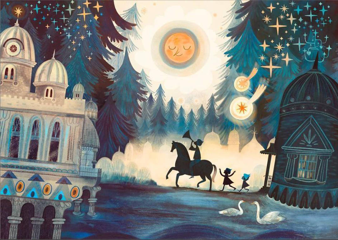 充满童趣的森系童话插画,富有想象力,复古色诠释奇幻世界的色彩_作品