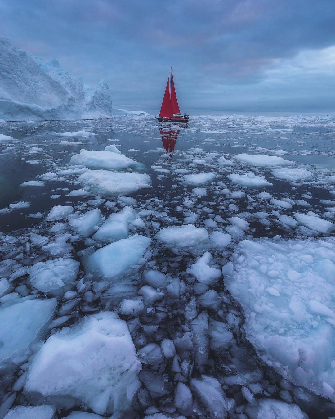 摄影图片欣赏:格陵兰的冰上奇观_北极_冰川_冰盖