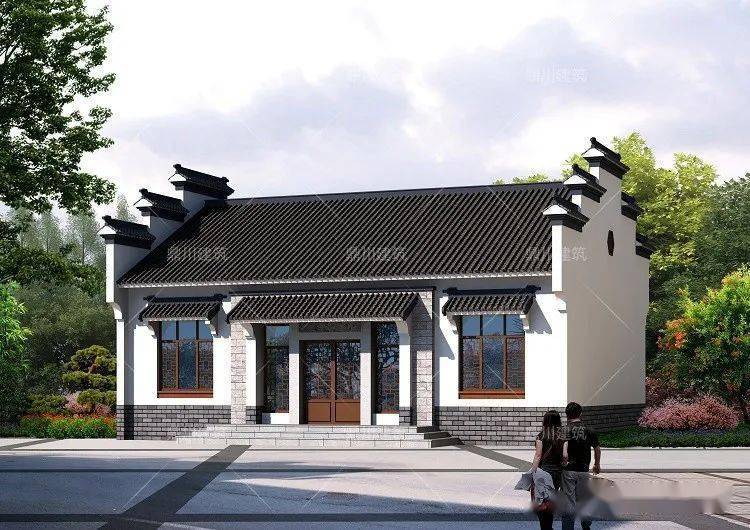 5款农村平房设计,中式风格设计太赞了,老家建一栋绝对不亏_别墅_卧室