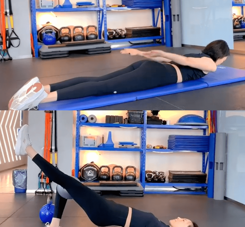 女神童瑶素颜健身太卖力!