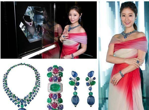 44岁林心如近照炫富,3000万"鸽子蛋"钻戒太耀眼,花1亿给女儿买珠宝