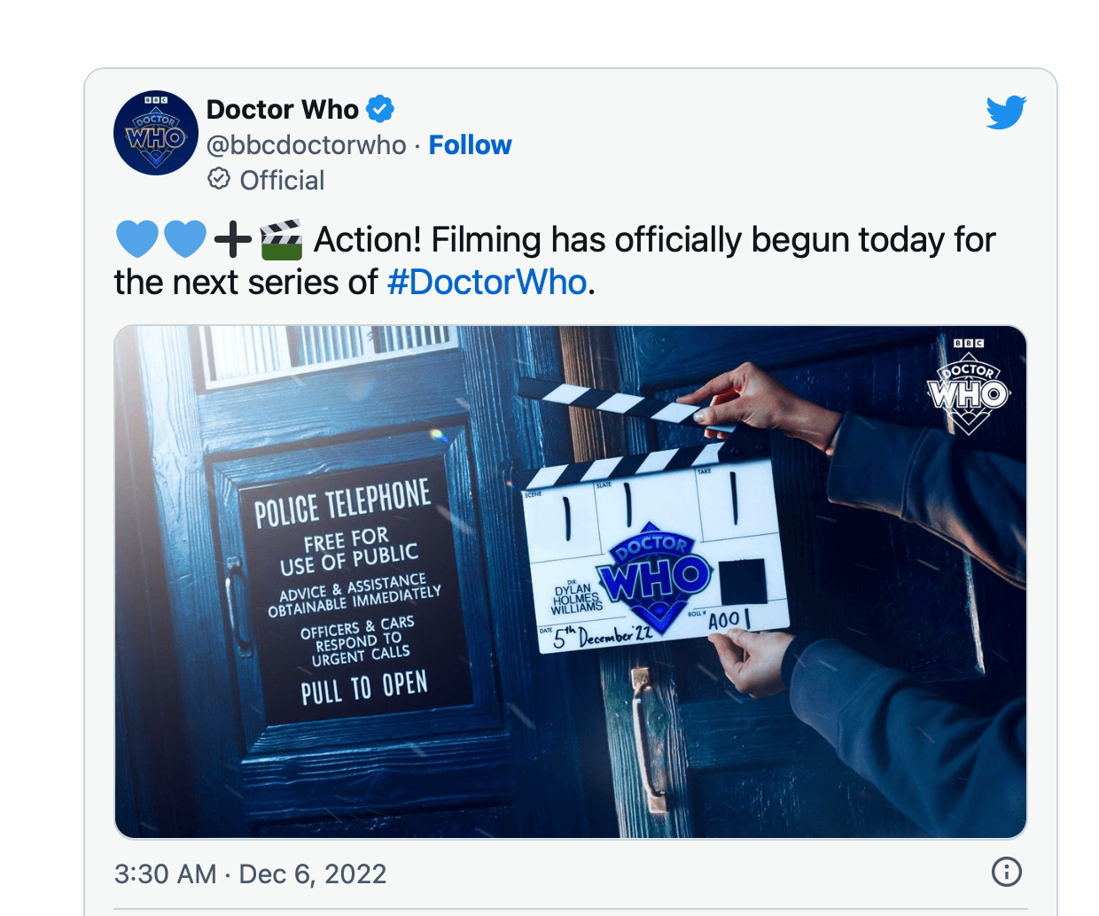 神秘博士》第14 季现已开拍，预计明年11 月播出_搜狐网, image size:1240x1034