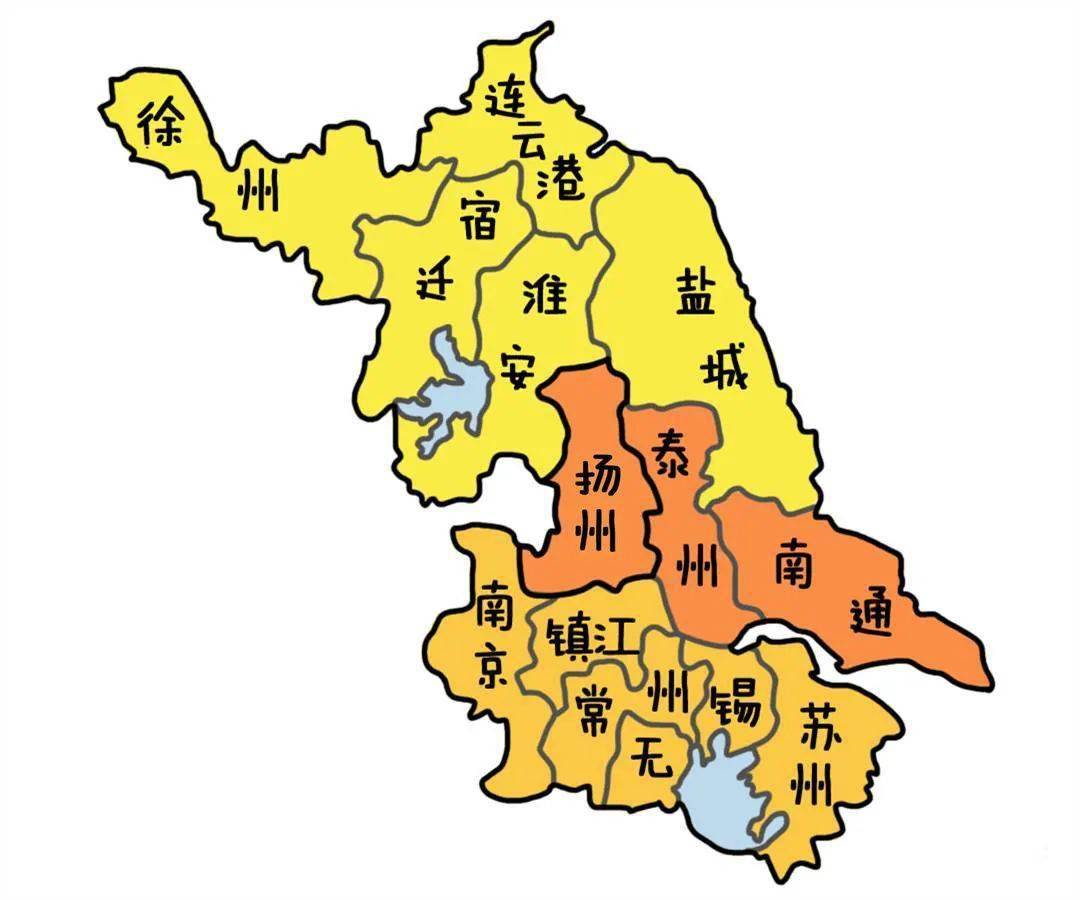 江苏苏北高清地图图片