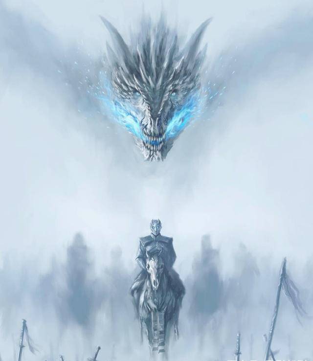 《权力的游戏》冰龙喷火好帅,大兵压境好酷,网友:夜王好辛苦_龙妈