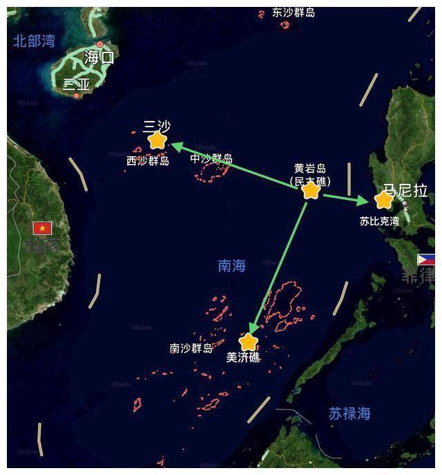 黄岩岛填海造岛最新图图片