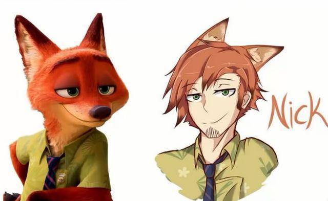 当《疯狂动物城》拟人化,兔子化身绝美少女,狐狸缺点那味_尼克