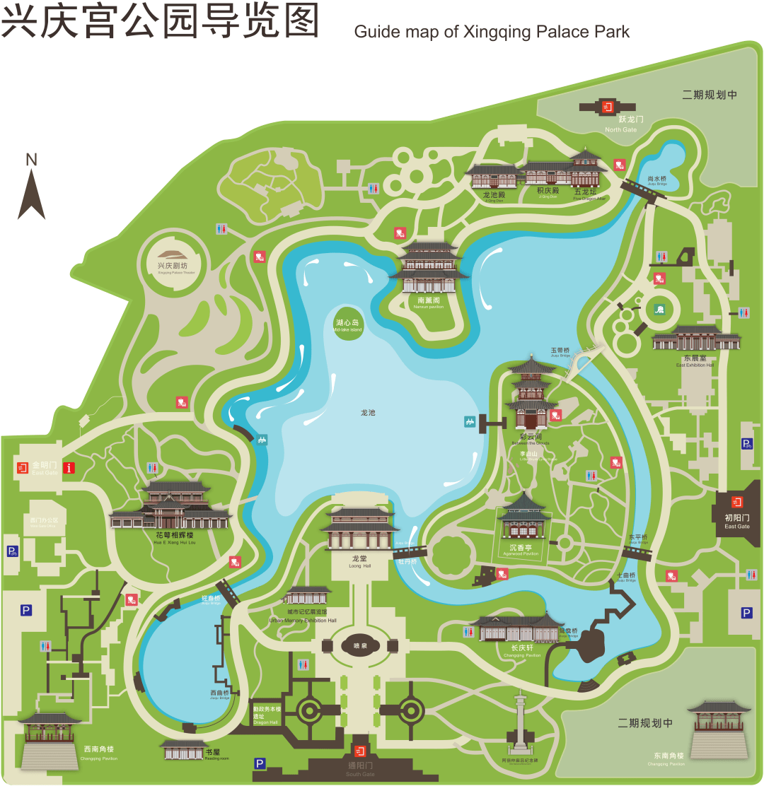 唐兴庆宫平面图图片
