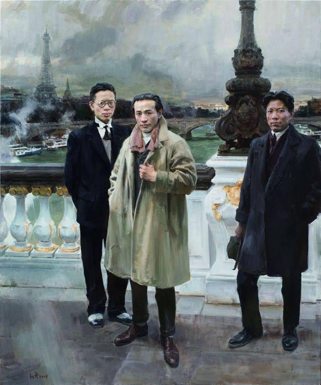 《东海渔人——整理渔网》陆琦230x190cm 2022年