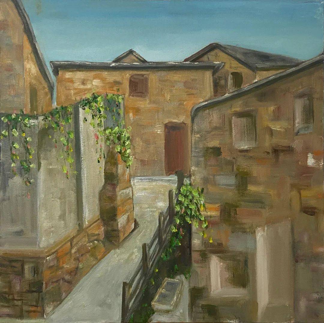 《你看到的就是世界给你的回应》油画 50×60cm李利民《洞头半屏》