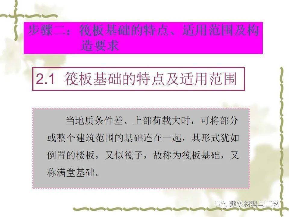 建筑工程施工筏板根底施工图解读及施工工艺详解，63页PPT可下载！