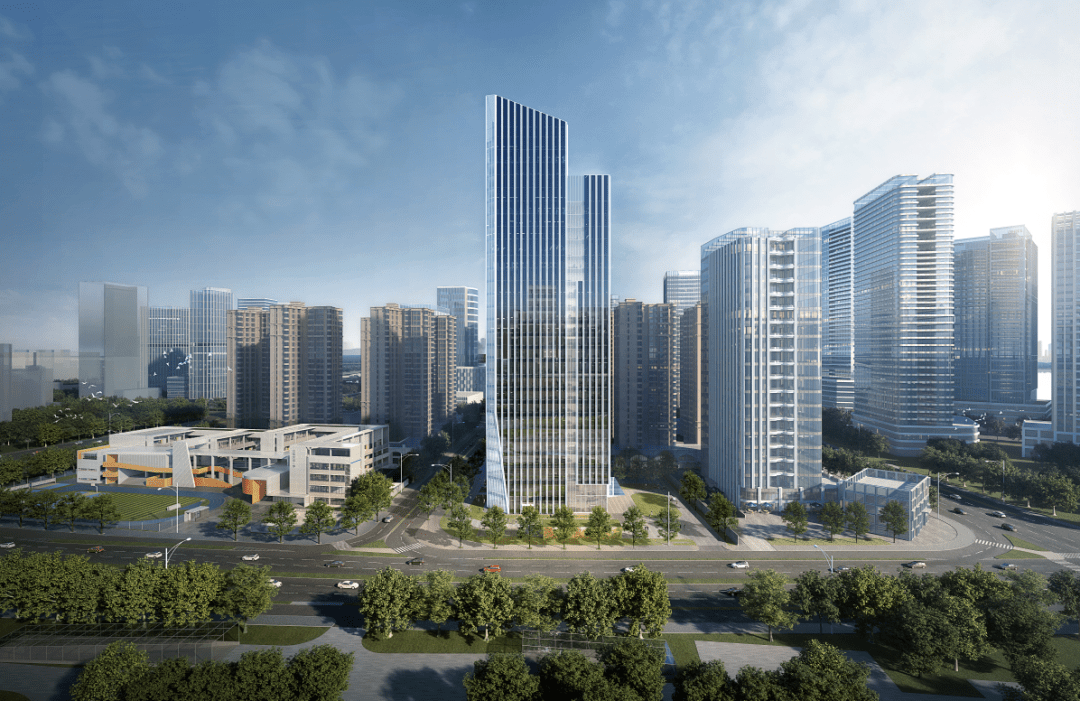 效果图曝光！东海又一栋总部大楼、30班小学将建设！_科工集团_泉州_投资大厦