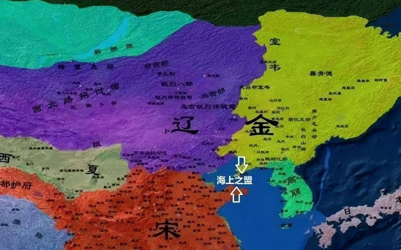 金国地图最大时全图图片