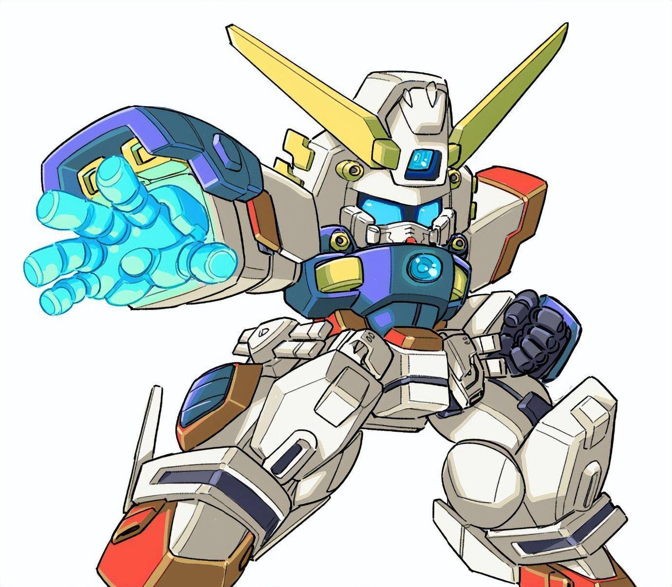 sd高达插画更新,三张不同的飞翼高达大家喜欢哪张?_机体_造型_比例