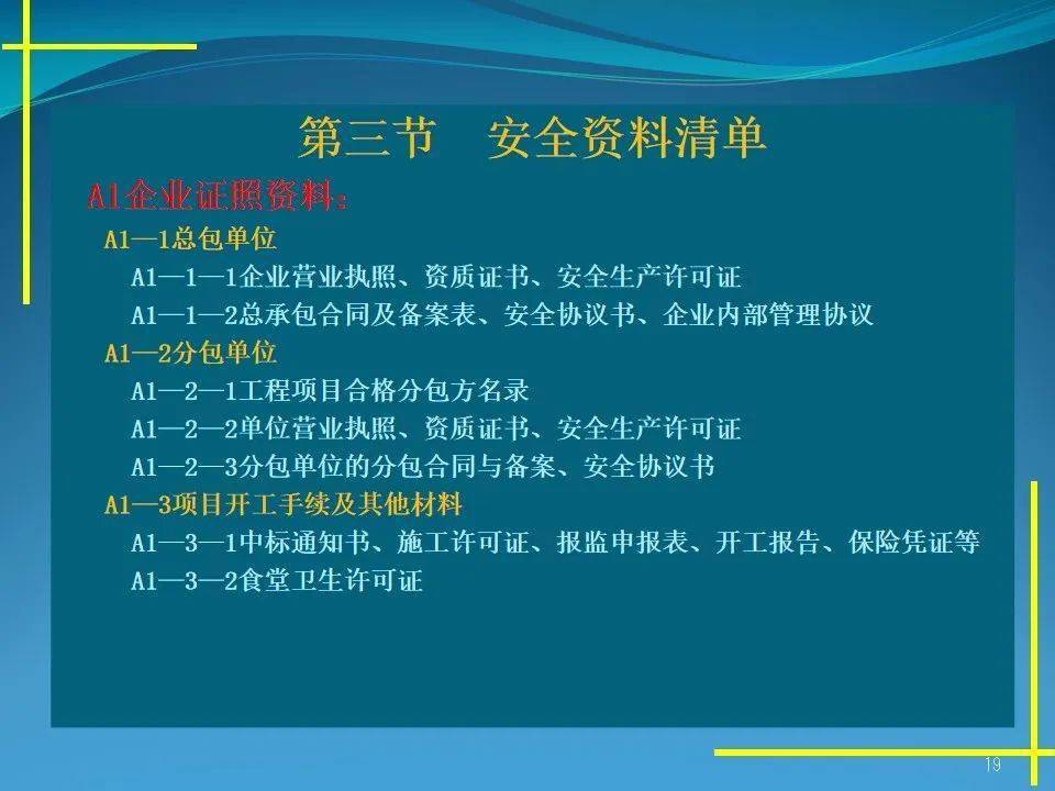 施工现场平安办理材料体例要点，40页PPT可下载！