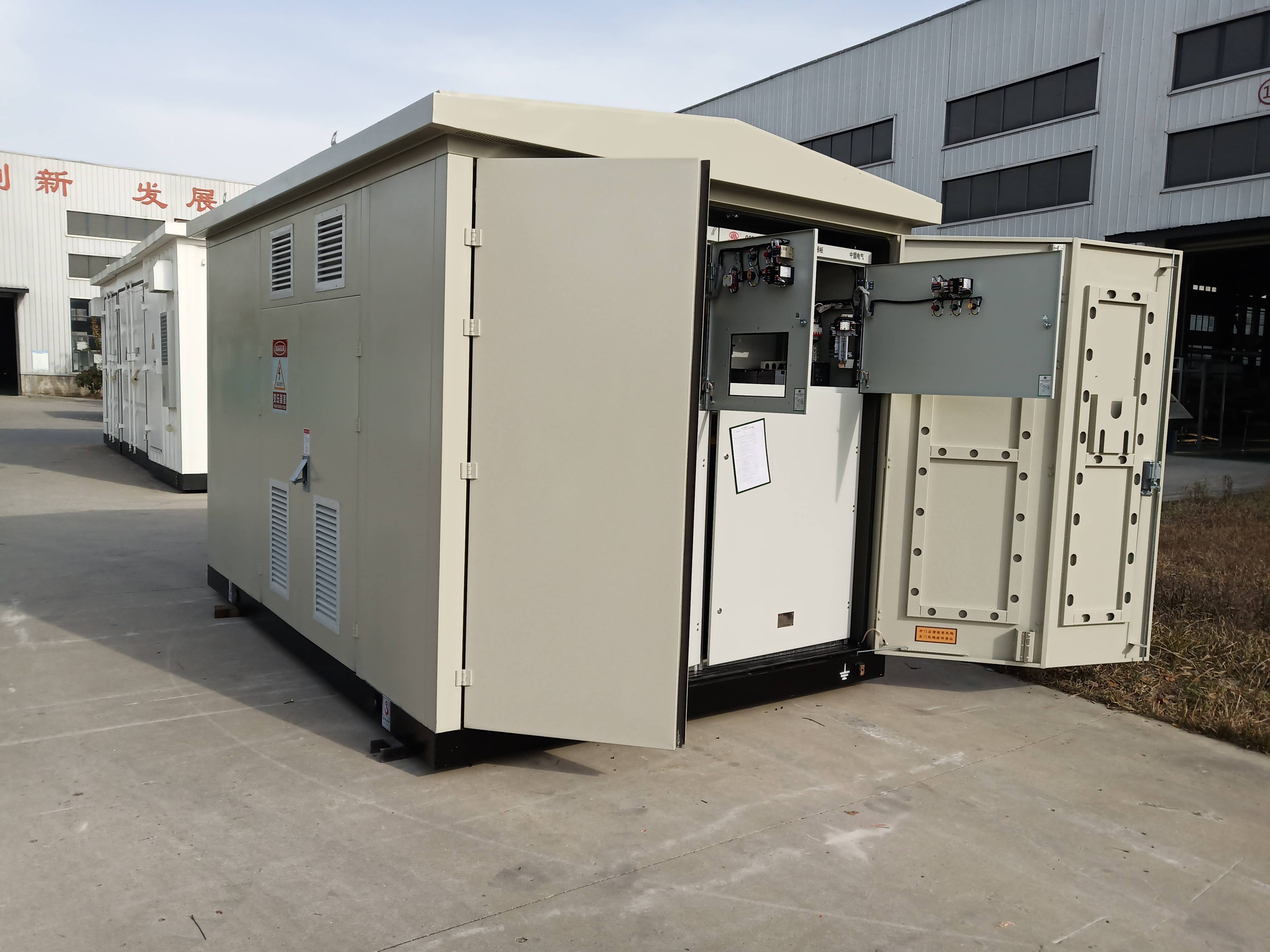 光伏发电箱式变电站用的是干式变压器还是油变?_制造_图纸_设备