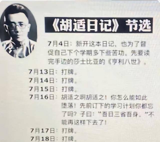 "胡适"的日记再现?