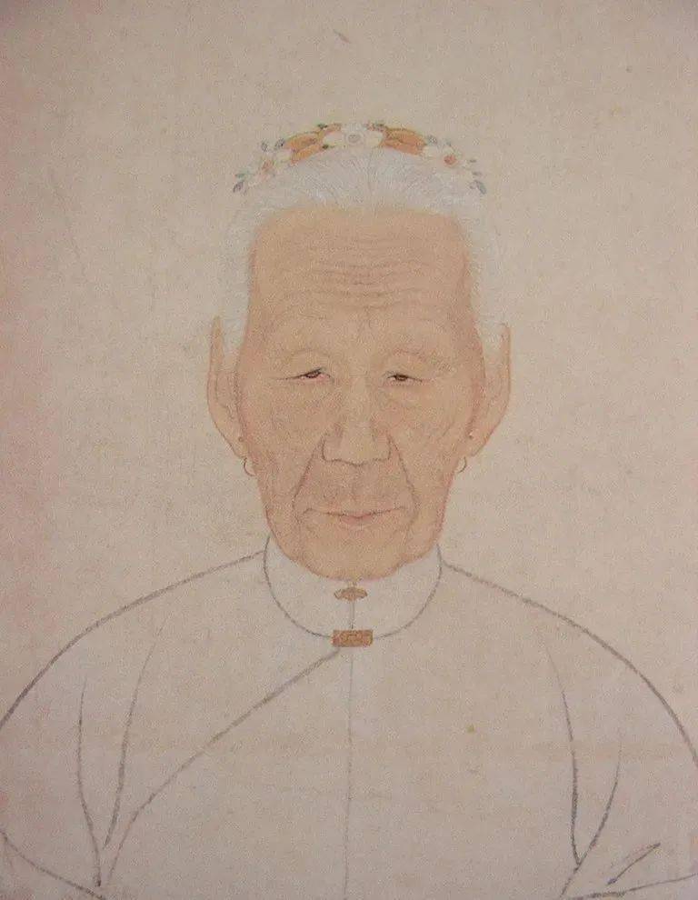 明朝写生欣赏_绢本_时间_肖像画