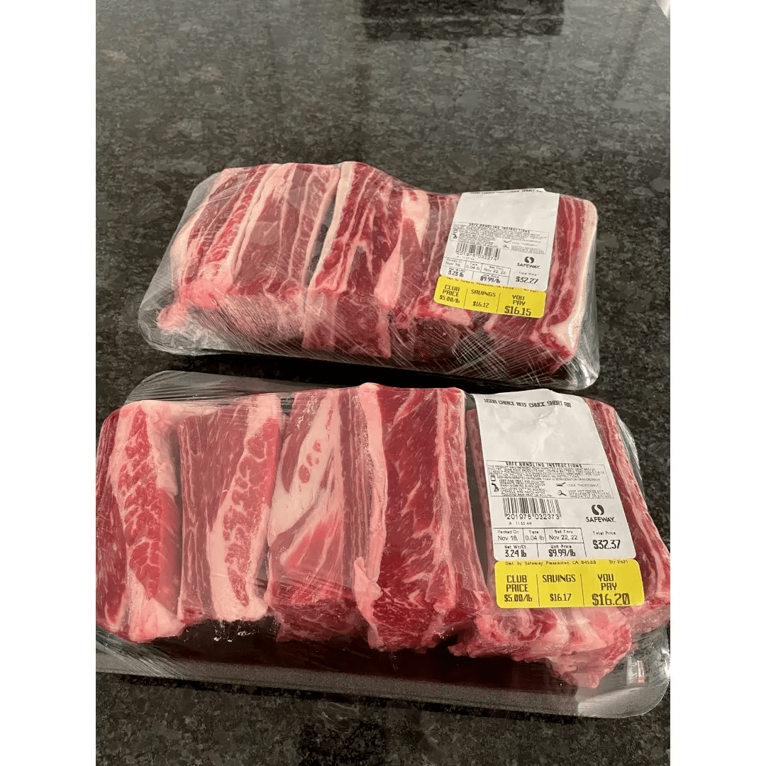 safeway牛仔骨,或者牛棒骨 牛肉,或者costco的牛排骨82越南粉湯底很