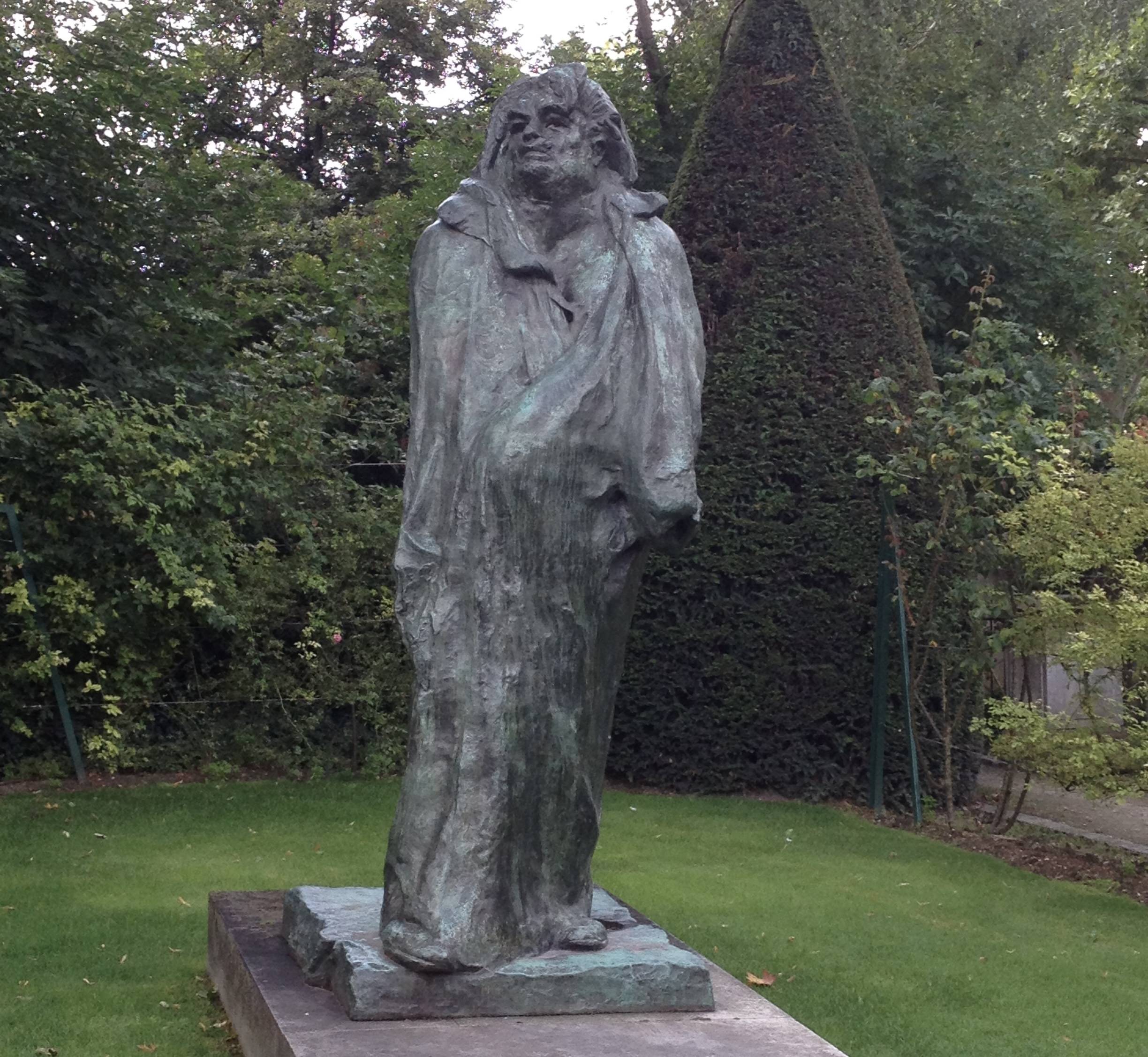 罗丹博物馆中的巴尔扎克雕塑.