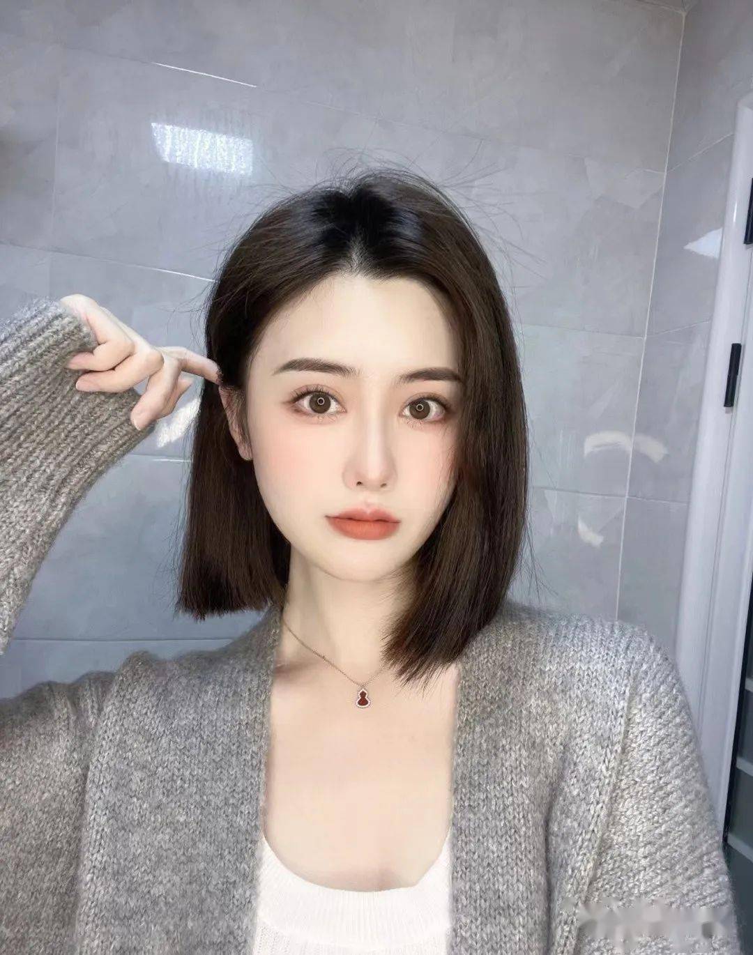 盐系齐肩短发爱住了