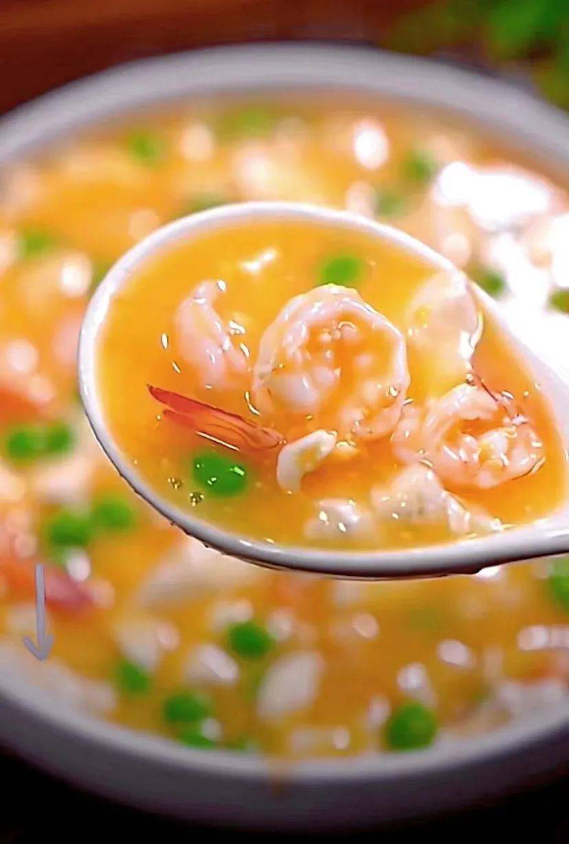 咸蛋黄虾仁烩豆腐| 阳康后,补点美味,好吸收的优质蛋白_口感_青豆